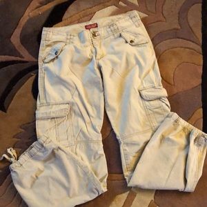 BeBop Cargo Pants size 9 ties at bottom.